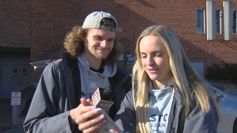 Stout's Spencer Schultz & Emily Cunningham